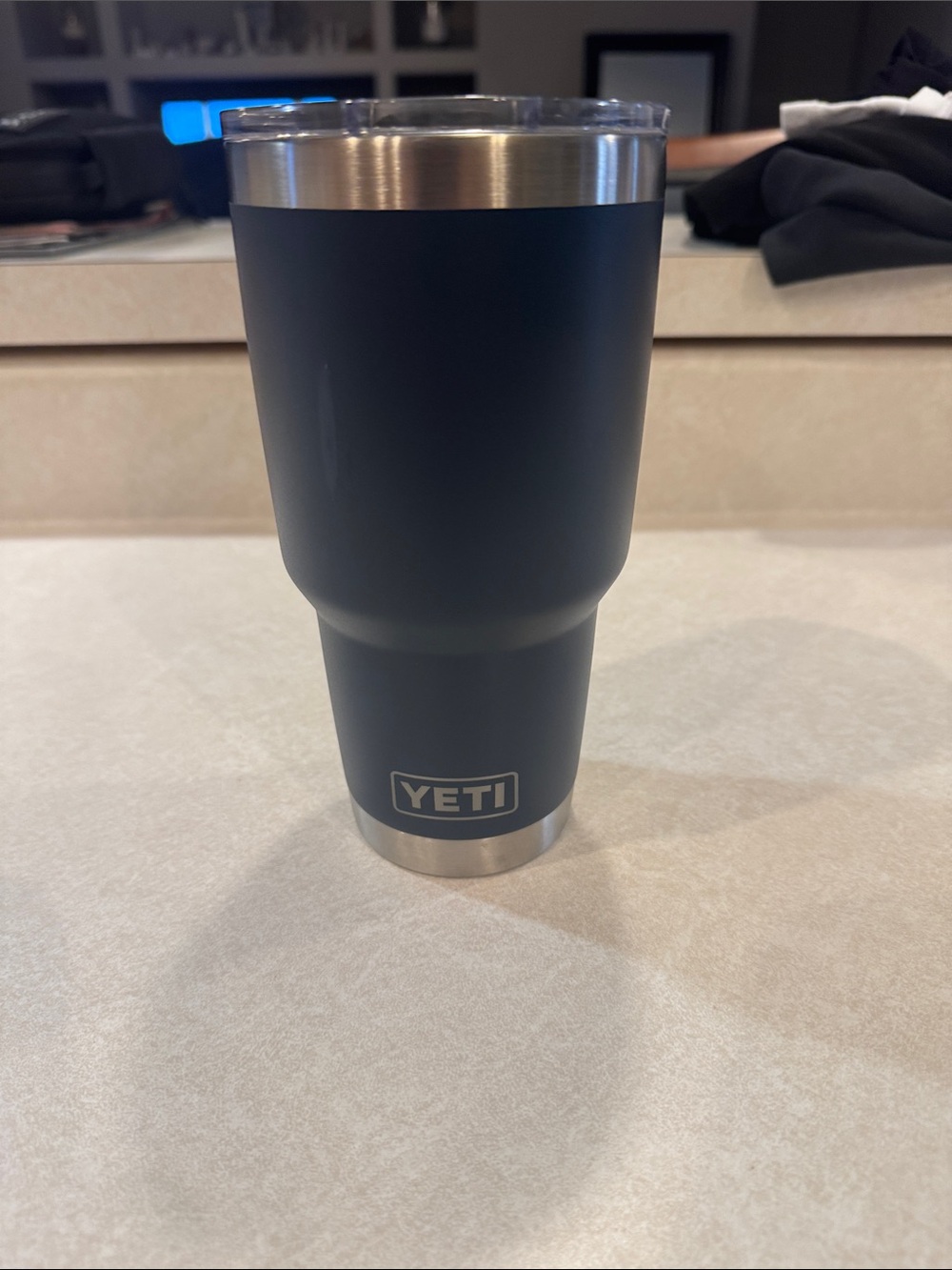 Yeti Black Stainless Steel Tumbler